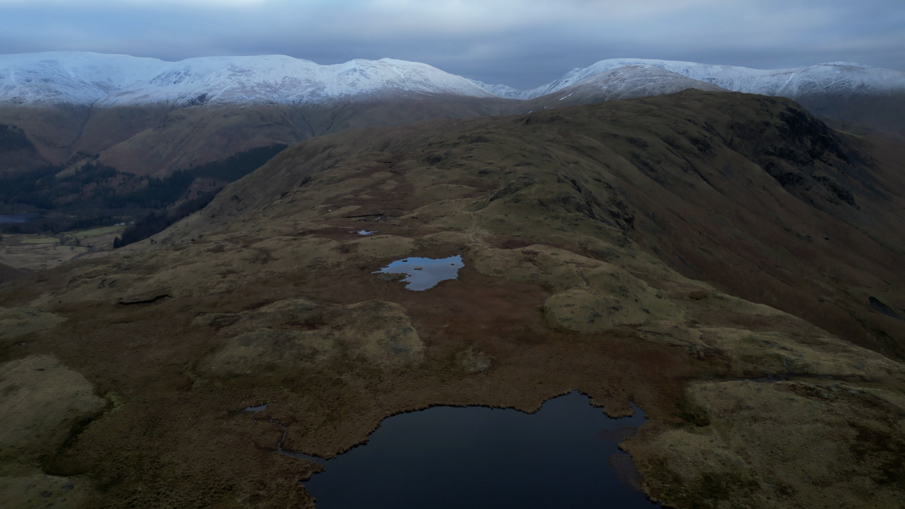 Lake District Hiking Wainwrights Steel Fell Calf Crag Tarn Crag Gibson Knott Helm Crag 13 Feb 2025